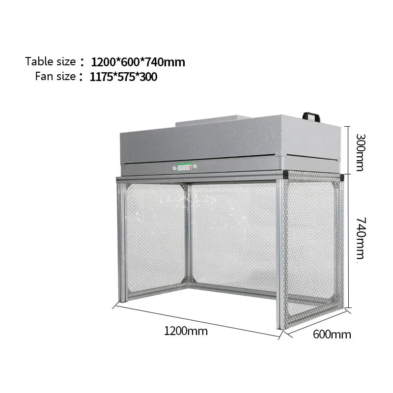 Preasian Laminar Fume Hood Bench Air Flow Clean Workstation Dust Free Workbench Dust Free