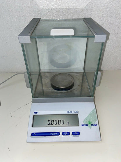 NICE METTLER TOLEDO AB54 LABORATORY SCALE / BALANCE 51g 10 mg with Power Supply