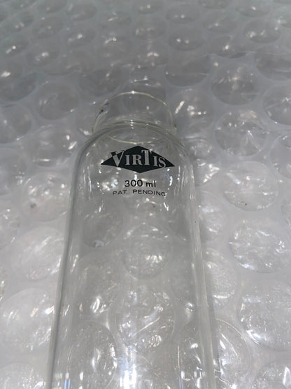 NEW VIRTIS Glass 300mL Freeze Dry / Lyophilizer Flask - No Lid