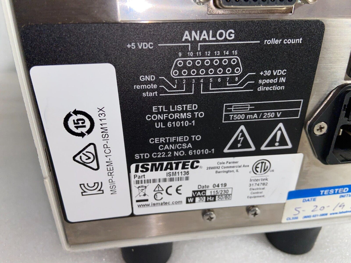 Ismatec ISM1136 Digital 16-Channel Reagent Pump with 14 Cartridges / Cassettes