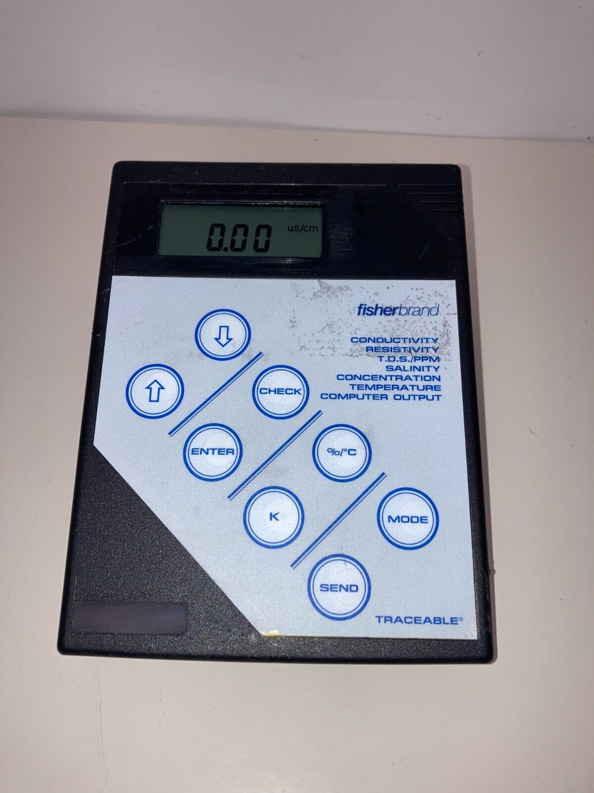 Fisher Scientific Traceable 09-330 Digital Bench Conductivity Meter New Battery