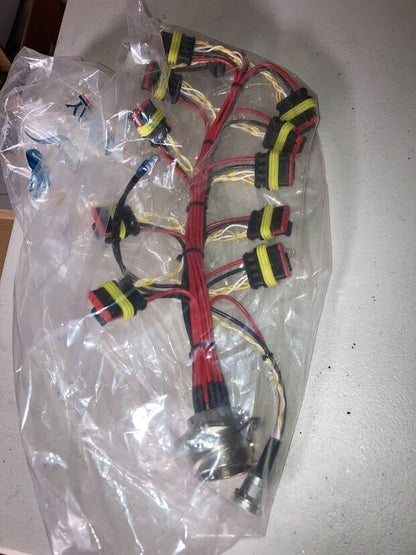 NEW 10-CIRCUIT CONTINUOUS RELAY WIRE HARNESS W/ 22-PIN PANEL MOUNT RECEPTACLE