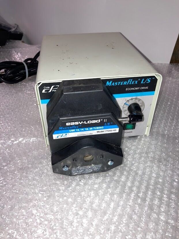 600 RPM Cole Parmer Masterflex 07554-95 Peristaltic Pump with Pump Head 230VAC