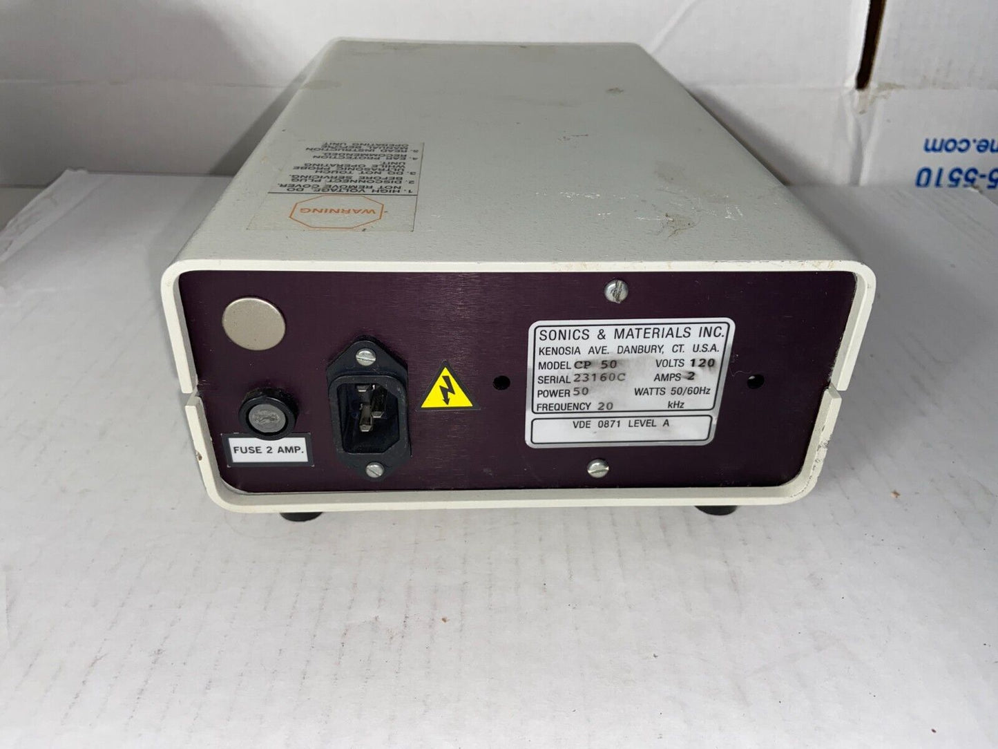 COLE PARMER 4710 SERIES ULTRASONICS HOMOGENIZER CP 50 CP50 (No Power)