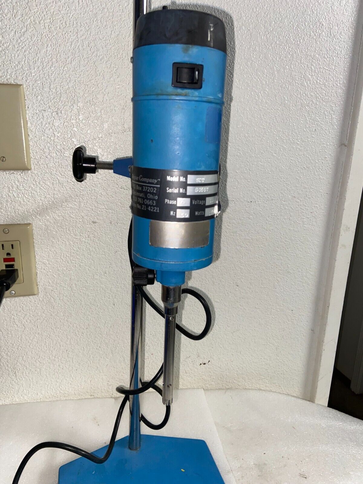 IKA T18 Tekmar Tissumizer SD T-1810 Homogenizer w/ Dispersing Element and Stand