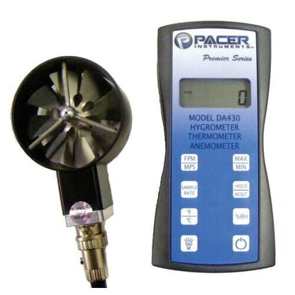 Miltronics / Pacer Instruments 10202 DA430 Hygro-Thermometer Anemometer