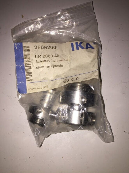 NEW IKA LR 2000.40 Shaft Receptacle for S 25 KV and the Flow Breaker LR 2000.21