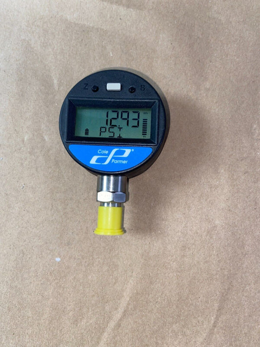 NEW COLE PARMER DIGI-SENSE 68920-10 DIGITAL PRESSURE GAUGE 0-15 PSI 1/4" NPT