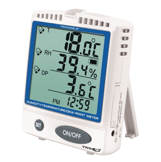 VWR 620-1965 Traceable Temperature and Humidity Data Logger With Memory Card