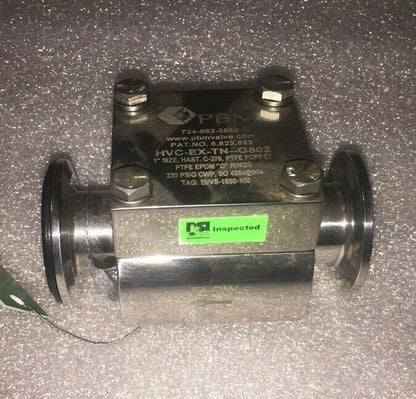 PBM 230 PSIG 1" Sanitary Valve HVC-EX-TN-G502