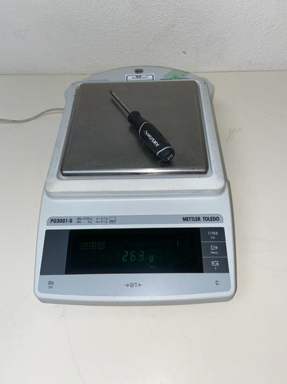 Mettler-Toledo PG3001-S Delta Range Balance Scale 3100g Max. with Power Supply