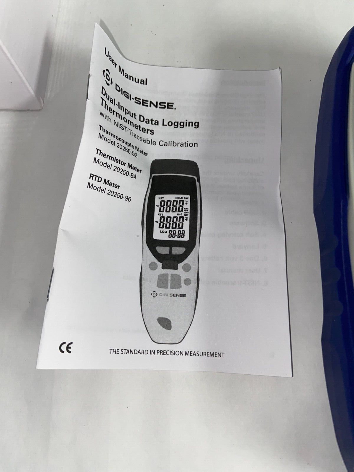 NEW Digi-Sense 20250-92 Dual-Input Data Logging Thermocouple Thermometer