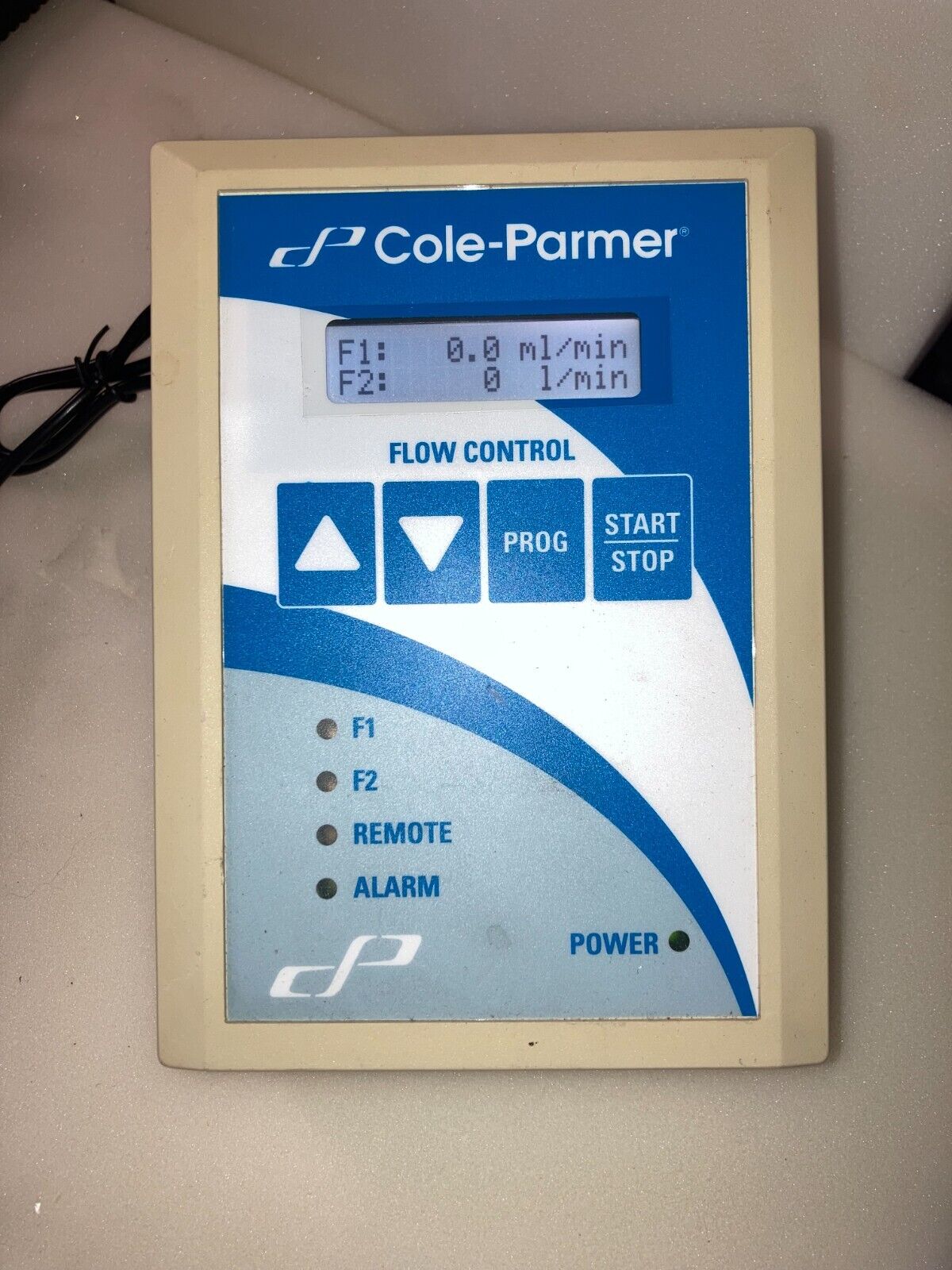 COLE PARMER 32516-26 DIGITAL DUAL FLOW INPUT BATCH CONTROLLER WITH POWER SUPPLY