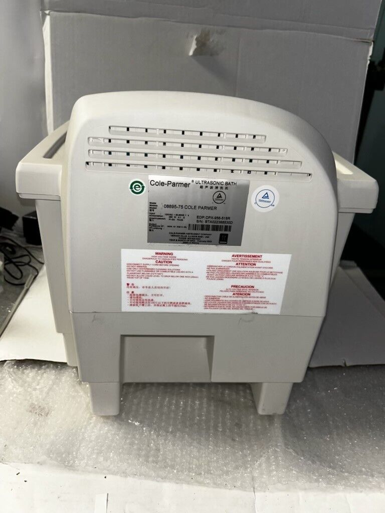 Cole Parmer Model 08895-75 Ultrasonic Bath with Heater & Digital Timer 2.5 gal.