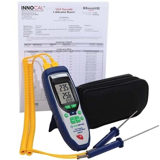 Digi-Sense Traceable Dual-Input Thermocouple Thermometer System EW-20250-99