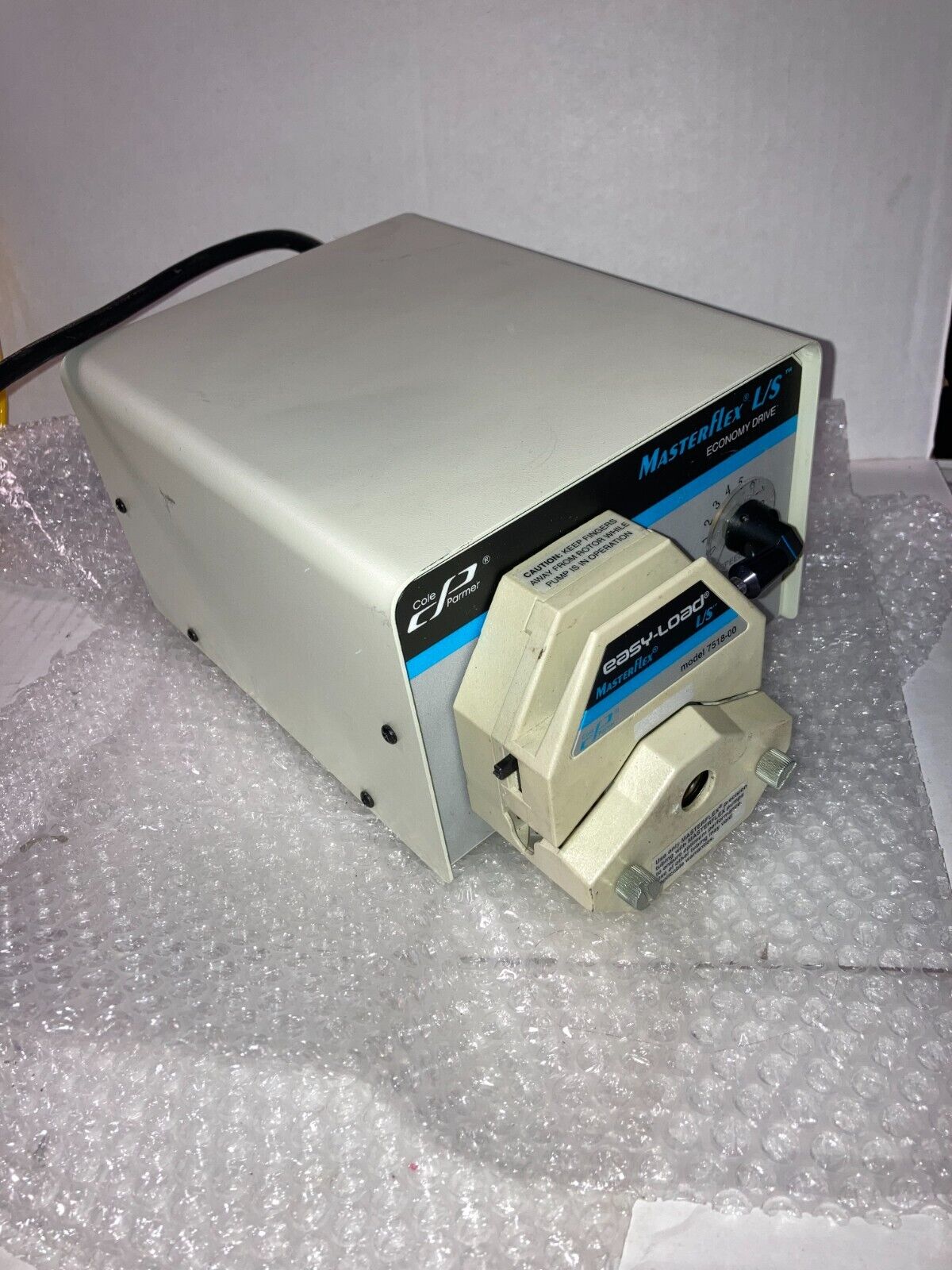 200 RPM Cole Parmer Masterflex 07554-80 Peristaltic Pump w/ 7518-00 Pump Head