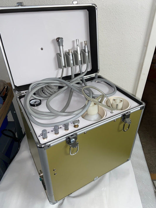 Portable Dental Delivery Unit with Air Turbine Suction System+4H Handpiece