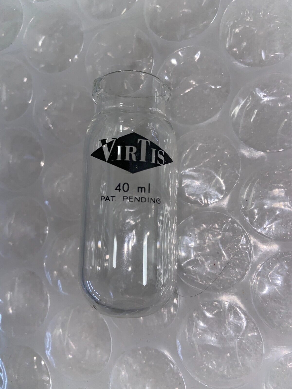 NEW VIRTIS Glass 40mL Freeze Dry Flask - No Lid