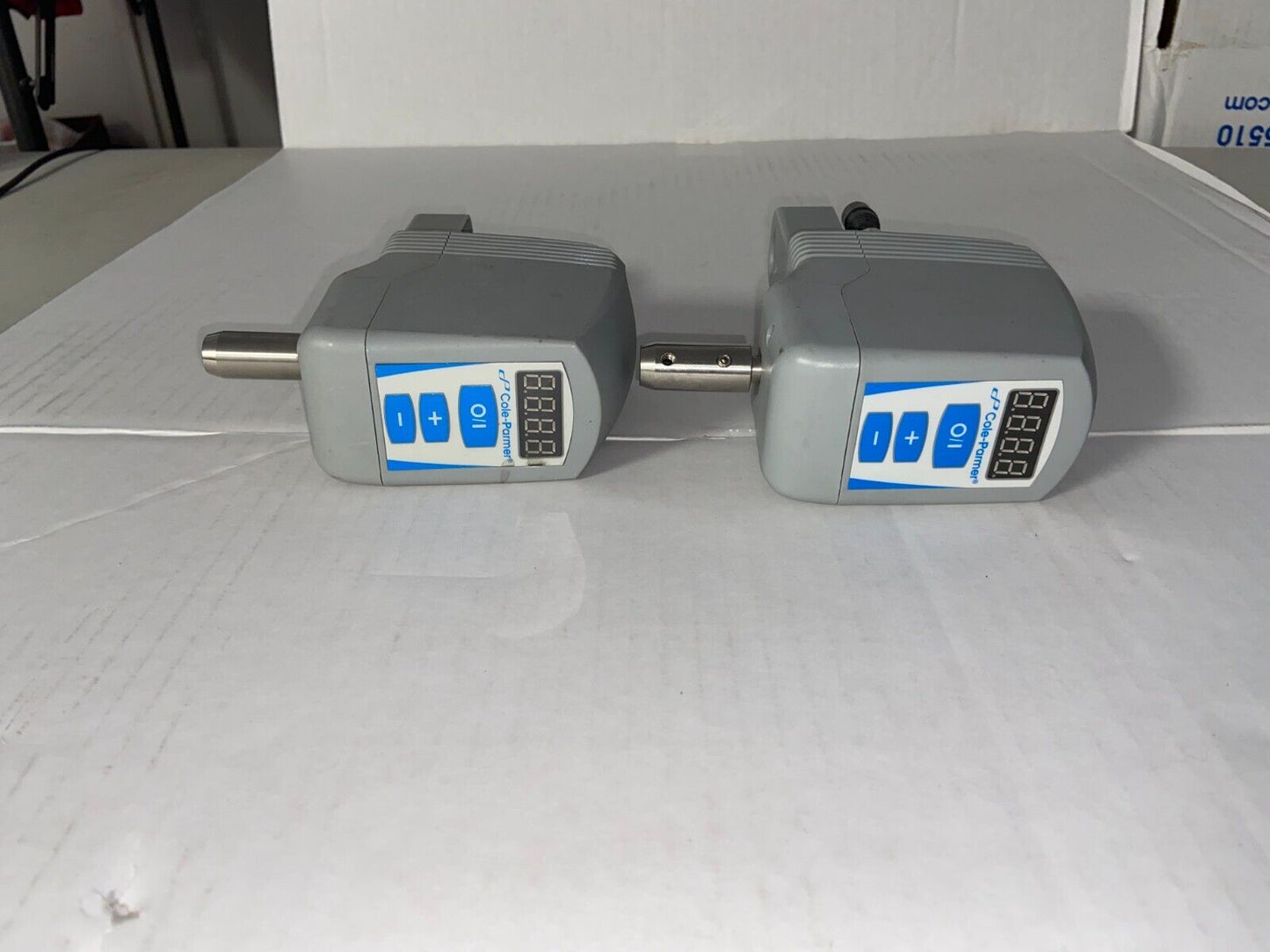 2 x Cole-Parmer OS-200 Series Ultra-Compact Digital Overhead Mixers for Parts