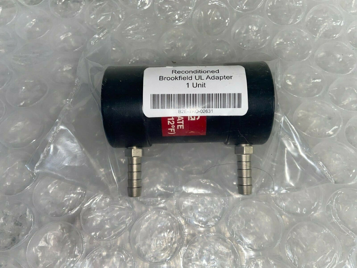 Refurbished Ametek Brookfield Engineering Water Jacketed Assembly for UL Adapter