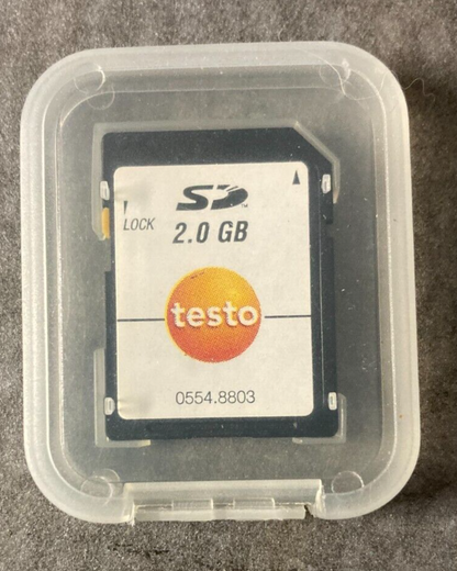 NEW Testo 0554 8803 Data Logger SD Memory Card