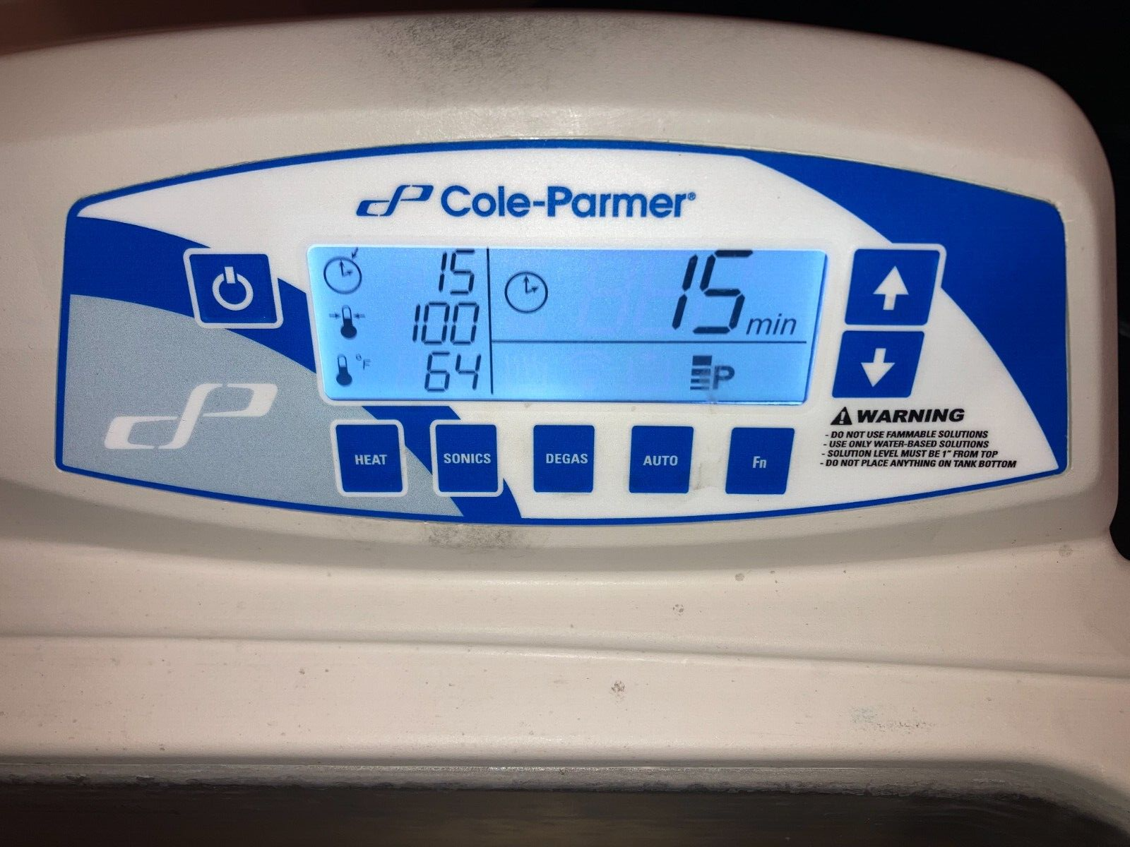 Cole Parmer Model 08895-91 Ultrasonic Bath with Heater & Digital Timer 5.5 gal.