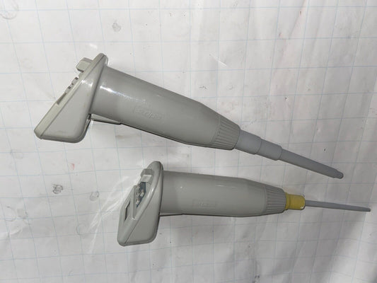 Lot of 2 Rainin EDP2 Digital Pipettes 100μL and 1000μL (No Charger)