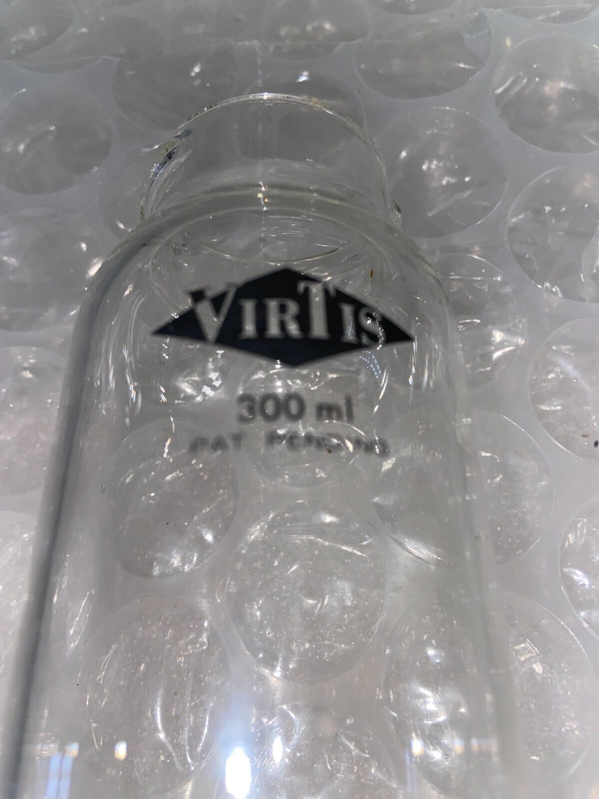 NEW VIRTIS Glass 300mL Freeze Dry / Lyophilizer Flask - No Lid