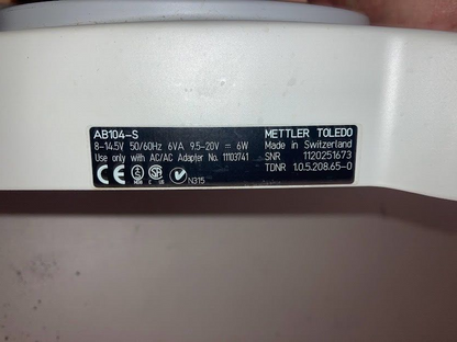 Replacement Cover for Mettler-Toledo AB 104-S Balance Scale