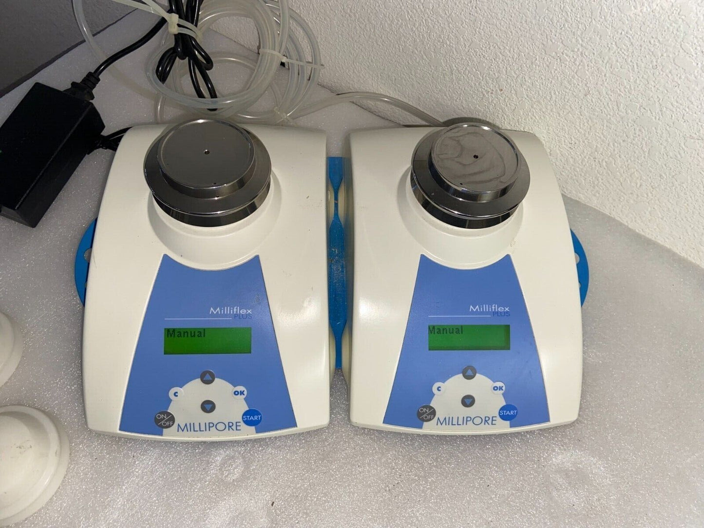 Dual Millipore Milliflex PLUS with Pump Heads and Power Supply