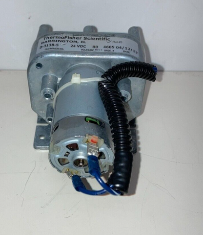 80 RPM Barnant / Masterflex / Fisher Scientific 24VDC Gear Motor D-3138-5