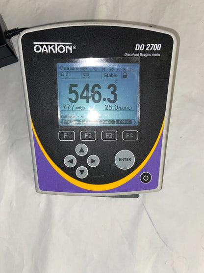 Oakton DO2700 Benchtop Dissolved Oxygen Meter DO 2700 with Power Supply