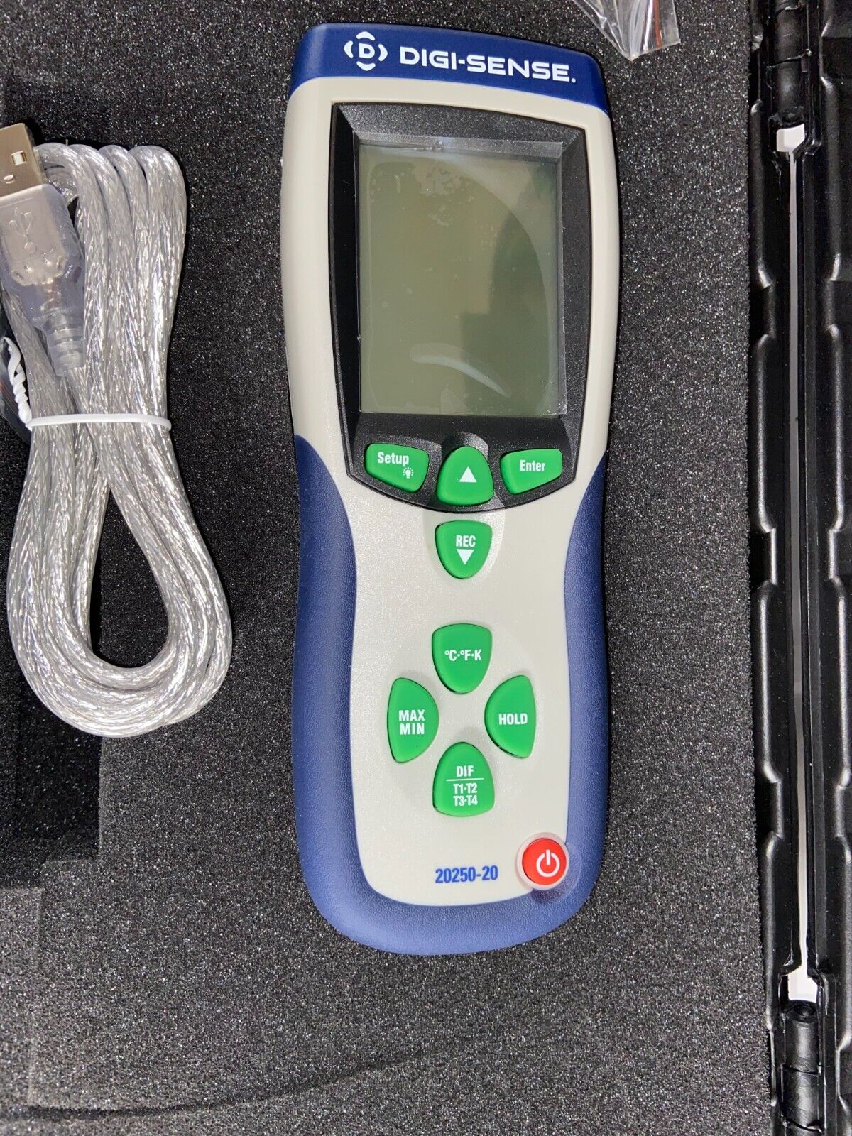 NIB Digi-Sense WD-20250-20 Pro 4-Input Data Logging Thermocouple Thermometer