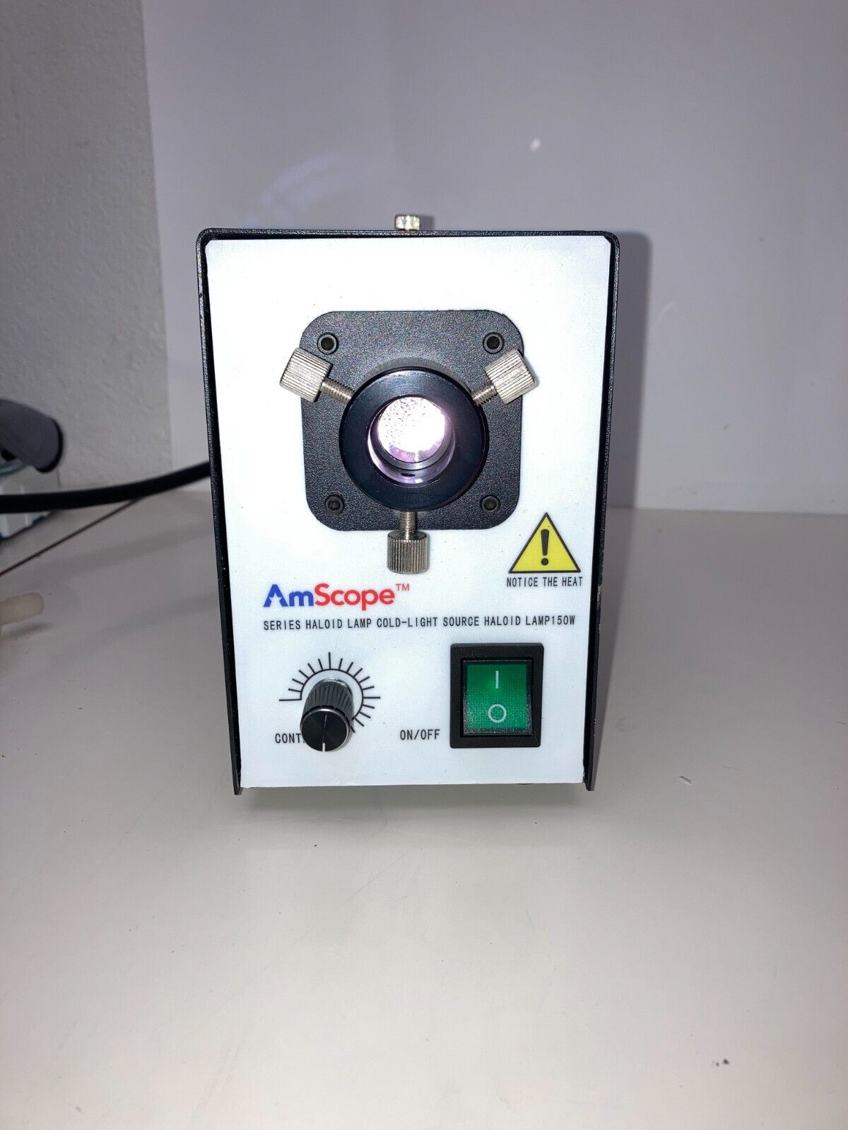 AmScope HL250-B Fiber Optical Microscope Illuminator 150W with Dual Gooseneck