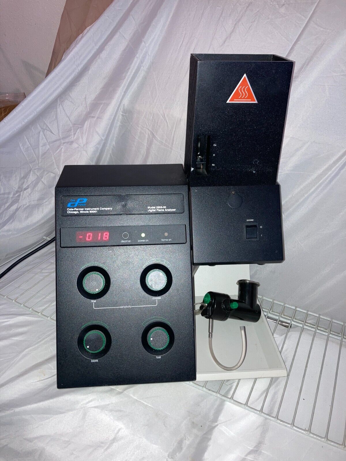 Cole Parmer 2655-00 Digital Flame Analyzer Flame Photometer Single Channel 