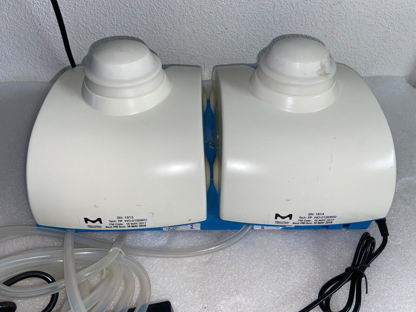 Dual Millipore Milliflex PLUS with MXPHEAD01 Pump Heads and Power Supply