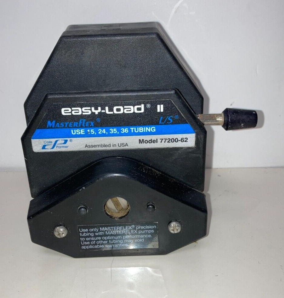 Masterflex L/S Easy-Load II Pump Head 77200-60 with Mounting Screws