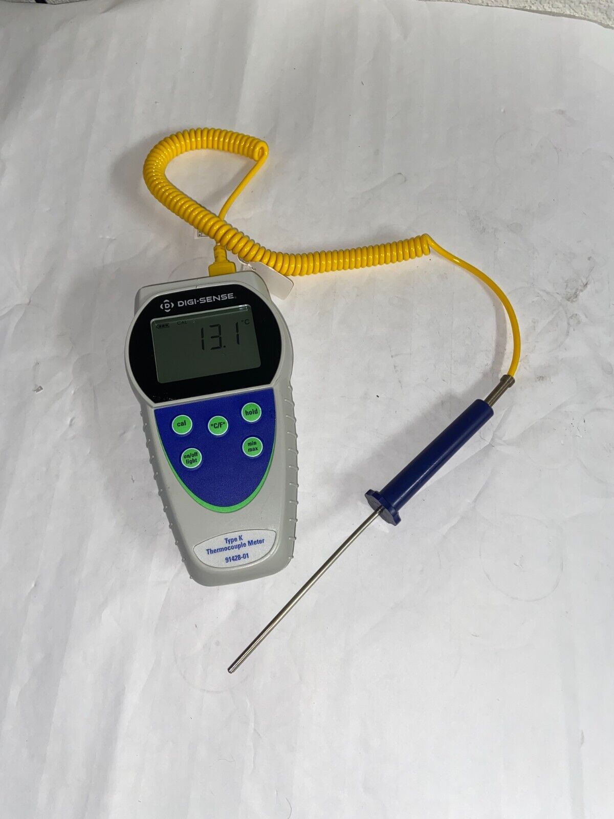 Digi-Sense 91428-01 Temp-10 Single-Input Type K Thermocouple Thermometer Probe