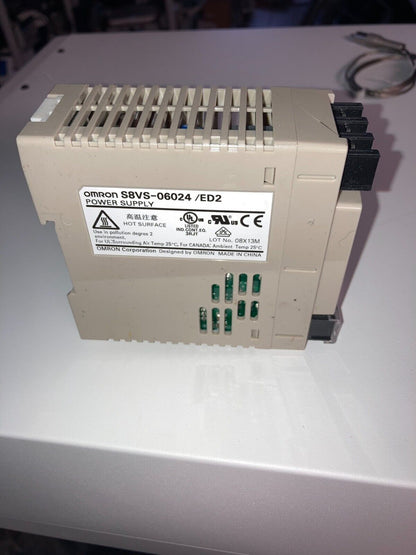 Omron S8VS-06024 /ED2 Power Supply Input 100-240VAC Output: 24VDC