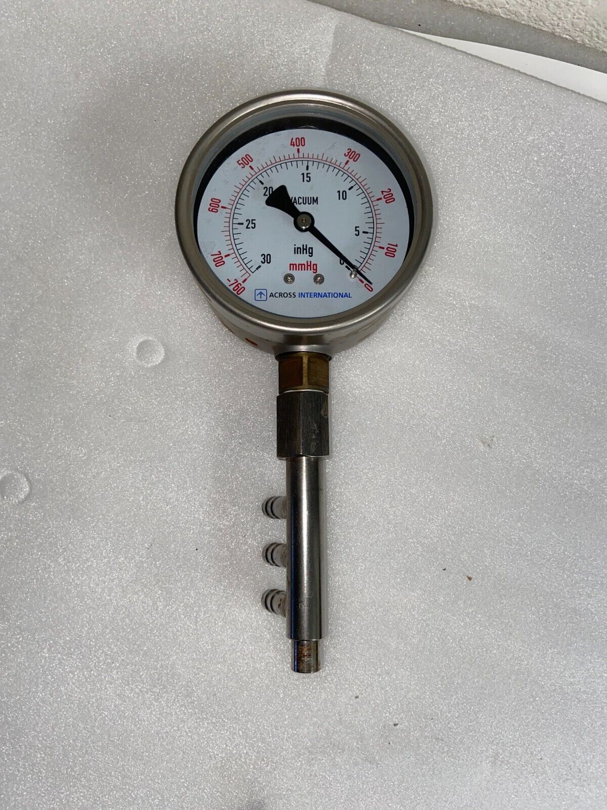 Across International Stainless Steel Vacuum Gauge for  SE130 Rotary Evaporator