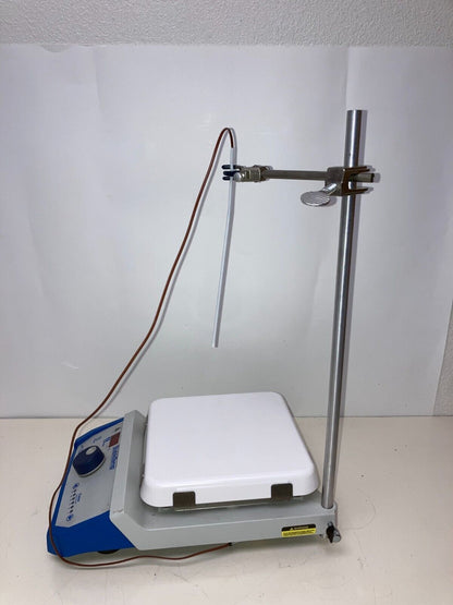 Cole-Parmer StableTemp Digital Ceramic Hot Plate, 7" x 7" w/ Probe & Support Rod