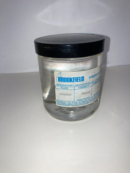 Brookfield Standards Fluid 100000 Viscosity 100000 cP (mPa-s) Temp 25C