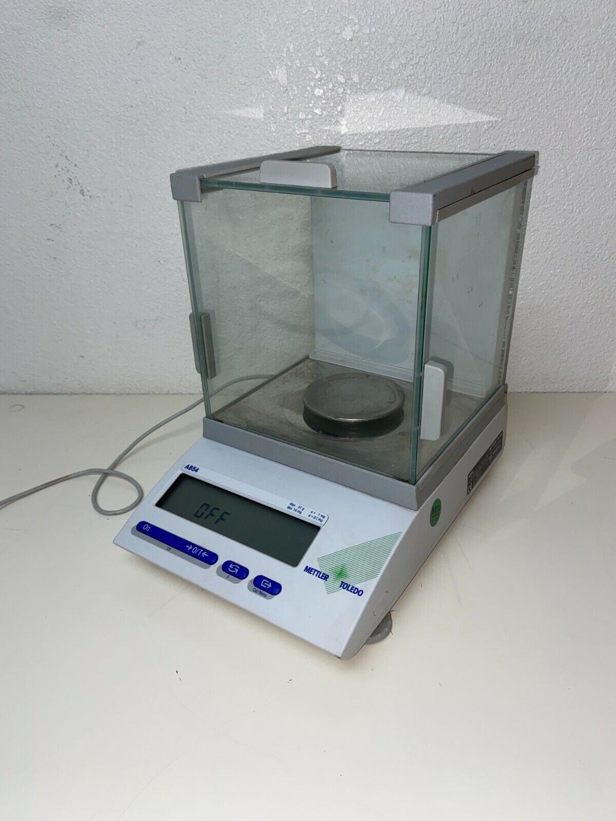 NICE METTLER TOLEDO AB54 LABORATORY SCALE / BALANCE 51g 10 mg with Power Supply