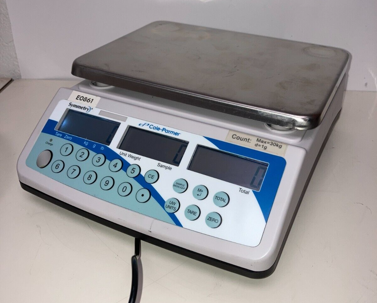 Cole-Parmer Symmetry CS Series Counting Scale, 30kg x 1g Readability - 10000-68