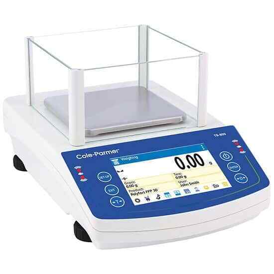 Cole-Parmer TB-800-600 Precision Toploading Balance with Touchscreen, 600g x 1mg