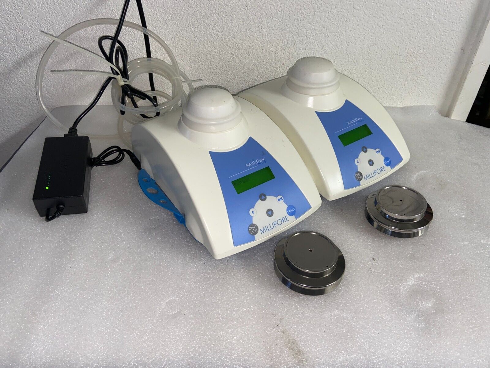 Dual Millipore Milliflex PLUS with Pump Heads and Power Supply