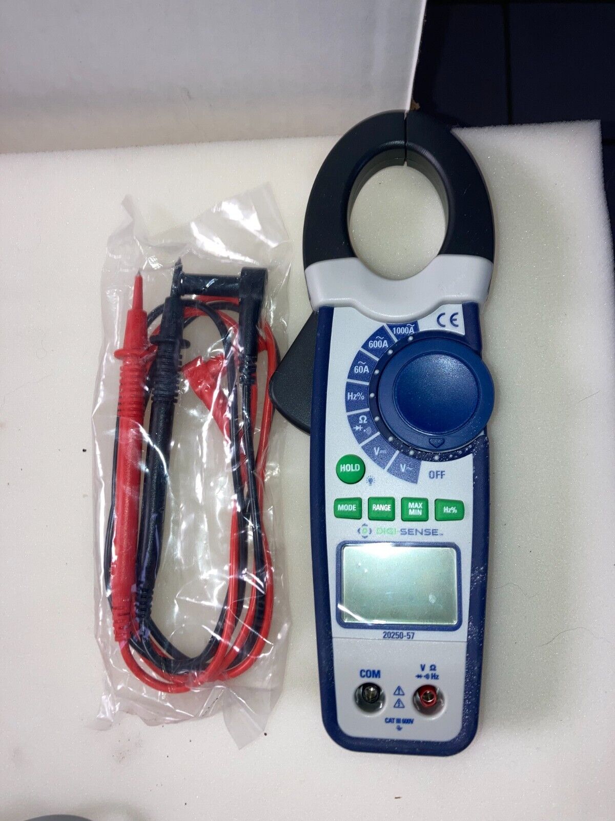 NEW OPEN BOX Digi-Sense 1000A AC Clamp Meter with Probes - 20250-57