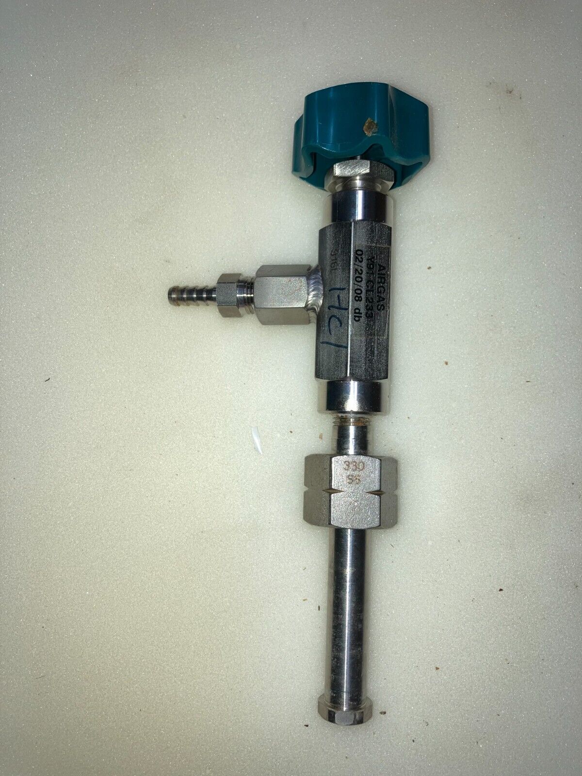 Airgas Y91 CL233 Stainless Steel Flow Control Valve