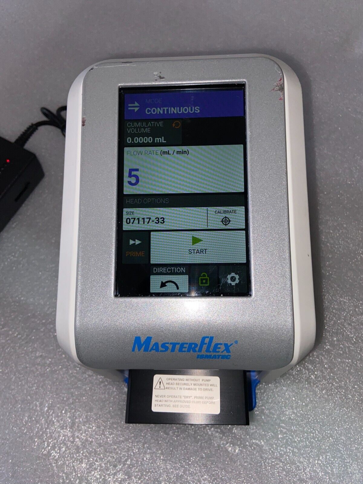 Masterflex Ismatec Reglo Digital Piston Pump Drive / Microflow Pump 1800 RPM