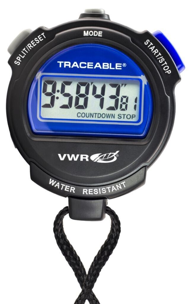 VWR 609-0212 Traceable Digital Stopwatch - ±0,0005 % Accuracy